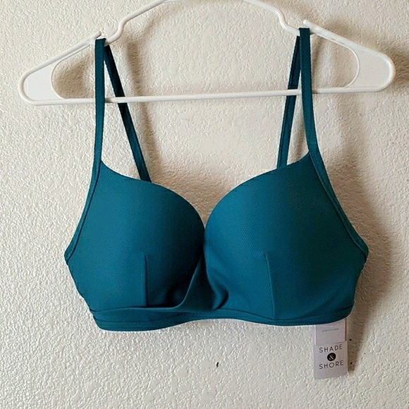 Shade & Shore Ocean BlueUnderwire Bikini top in Size 34C # - Picture 4 of 10